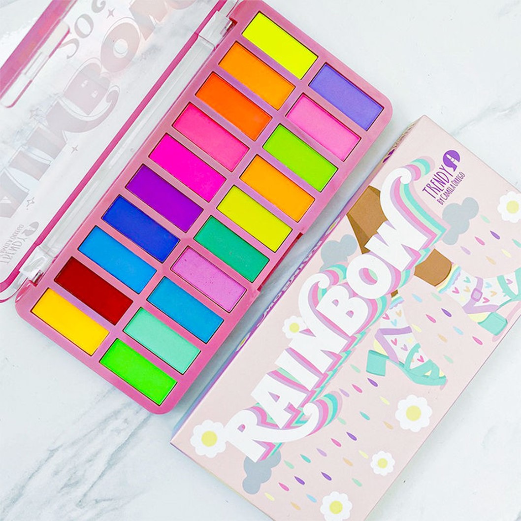 Paleta De Sombras Rainbow Trendy