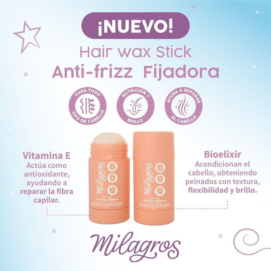 Hair Wax Stick (Anti frizz fijadora) milagros
