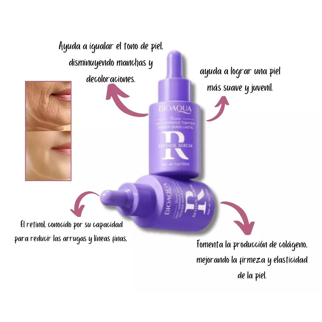 Kit Caja De Lujo Retinol Bioaqua X6