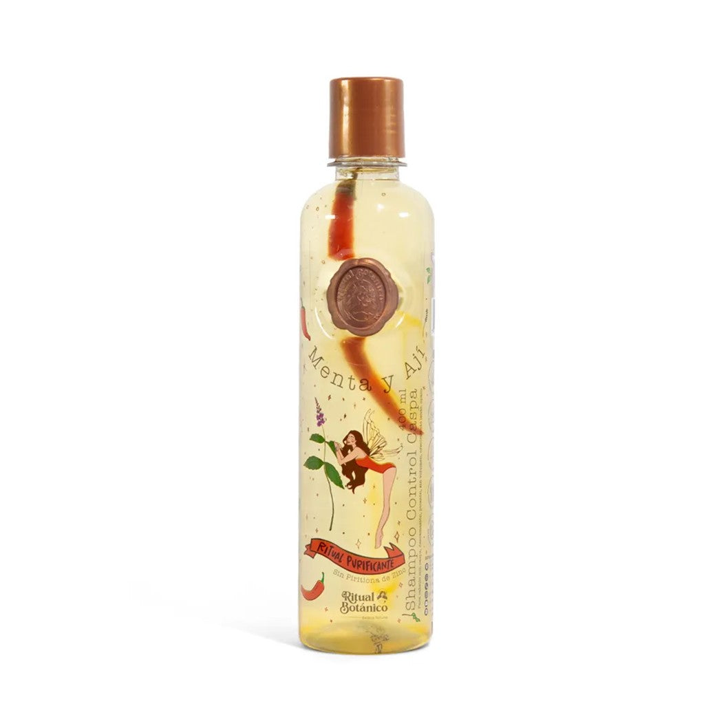 Shampoo Control Caspa Con Menta Y Ají Ritual Botánico