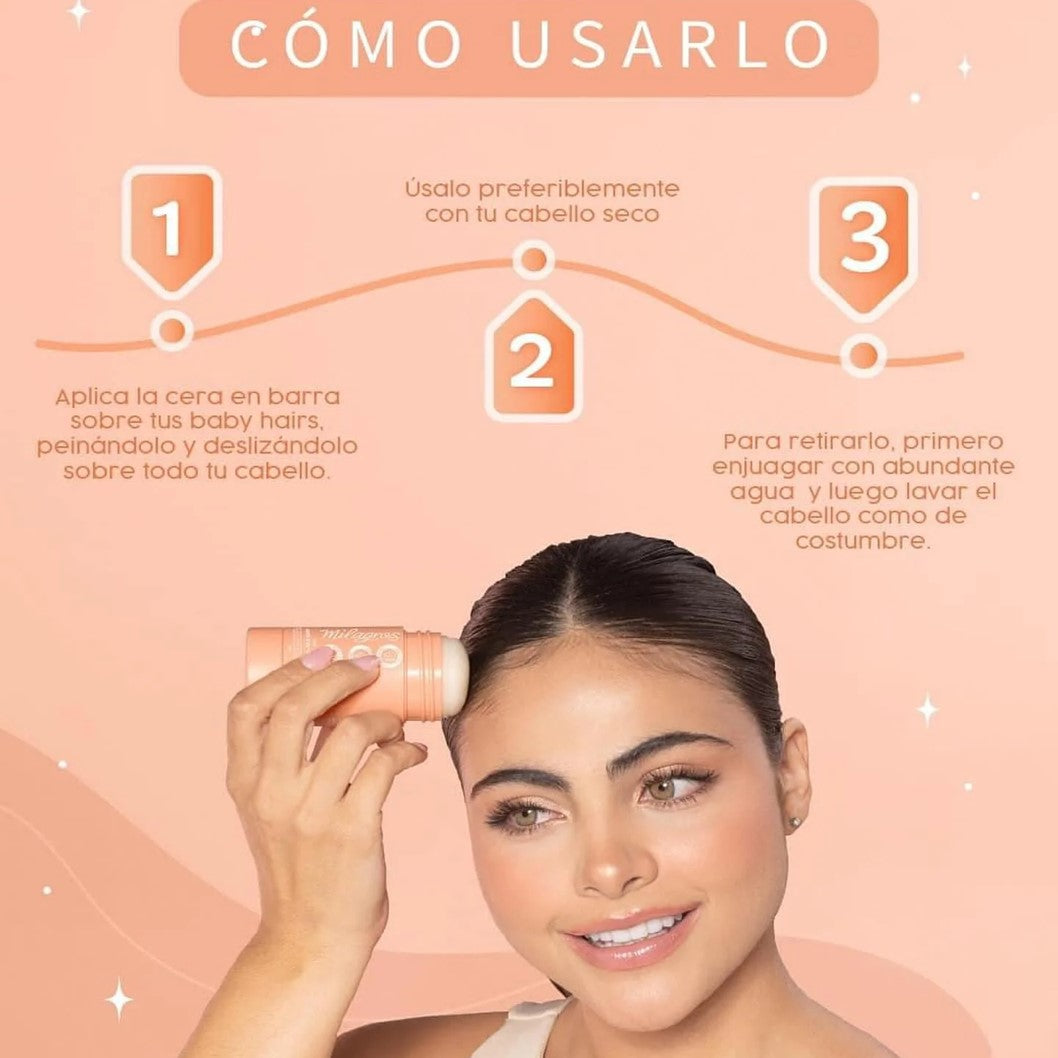 Hair Wax Stick (Anti frizz fijadora) milagros
