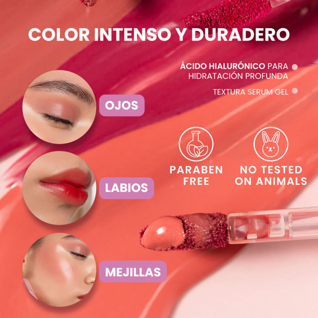 Tinta Gel Serum Lippie Cheeks Montoc