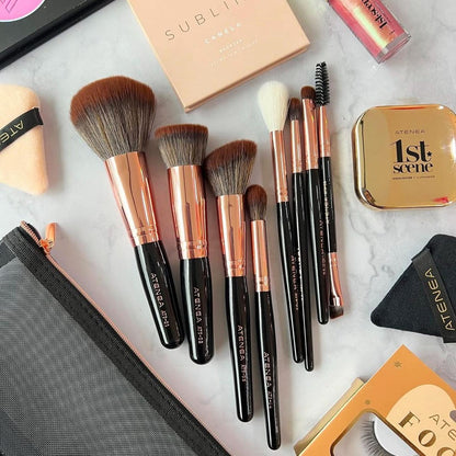 Kit De Brochas Glam Rose X8 Atenea